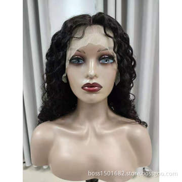 First Beauty wholesale transparent lace front wig human hair virgin brazilian hair hd lace wig 180% density for women